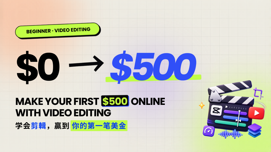 Video Editing - From $0 - $500